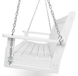 POLYWOOD GNS60WH Vineyard 60" Swing, White Polywood