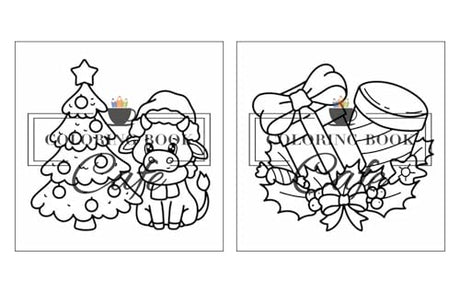 Cozy Christmas: Cute and Cozy Coloring Book for Adults & Teens Featuring Easy and Bold Christmas Designs WoodArtSupply