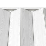 48" W Premium Foldable Accordion Doors, Double Walled Heavy Duty Folding Doors for Interior, Privacy Room Divider, White Oak Techni Home