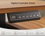 OffiGo 55 Inch L Shaped Electric Standing Desk with Drawers & File Cabinet Sets, Executive Sit Stand Desk, Height Adjustable Computer Desk for Home Office, Writing, Workstation, Walnut+Black OffiGo