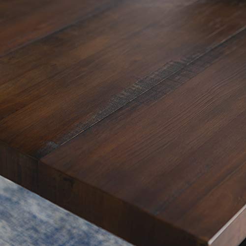 Walker Edison Andre Modern Solid Wood Dining Table, 72 Inch, Mahogany Walker Edison