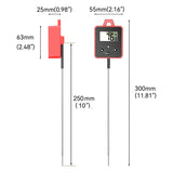 Digital Candy Thermometer with Pot Clip,Alarm Function,10'' Long Probe,Rotatable Display, Programmable Instant Read Food Candy Thermometer for Candy Making,Candle Smoker, Oil Cooking Efeng