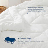 Bedsure Queen Comforter - Comforters Queen Size for All Season, Ultra-Soft Down Alternative & Prewashed Duvet Insert with 4 Tabs - Machine Washable, White, 88x88 Inches Bedsure