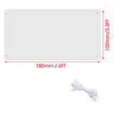 2 Sets 3.3 x 6 Ft Paintable Polyester Blank Banner, Blank Banner Signs, Blank Polyester Cloth Banner with Hanging Rope for Indoor Outdoor Decor (White) Wzttdm