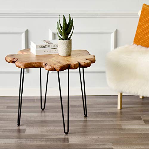 WELLAND Natural Edge Coffee Table, (Style D) - WoodArtSupply