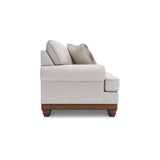 BOWERY HILL Modern/Contemporary Polyester Beige Finish Loveseat BOWERY HILL