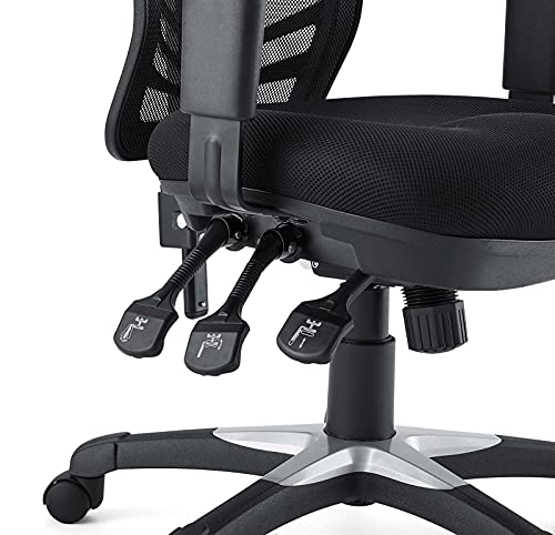 Modway EEI-757-BLK Articulate Ergonomic Mesh Office Chair in Black Modway