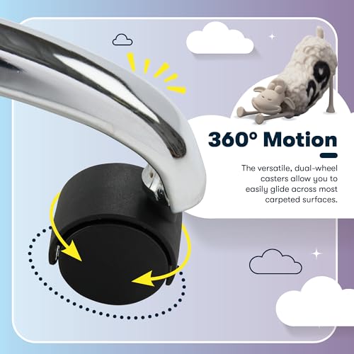 Serta Essential Armless TaskChair, Small Desk Chairs with Wheels, Breathable Mesh Back and Faux Leather, Quality Foam Cushion Seat for Comfort, Minimal Design for Vanity Table, Black Serta