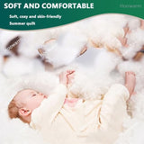Cooler Comforter Lightweight Soft Breathable Summer Duvet Fluffy Down Comforter King Size Double Single Down Quilt Microfiber for All Seasons, Machine Washable(3A,180x200cm/70x78in) QWHYQXI