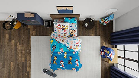 Paw Patrol Kids Bedding Super Soft Comforter and Sheet Set with Sham, 5 Piece Twin Size, (100% Officially Licensed Nickelodeon Product) By Franco Franco