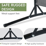 FDW 3-Panel Room Divider Privacy Screen, 6FT Portable Folding Partition with Metal Frame (102" W x 70" H) for Office/Home Use, Grey FDW