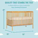 Dream On Me Synergy 5-In-1 Convertible Crib In Natural, Greenguard Gold Certified Dream On Me