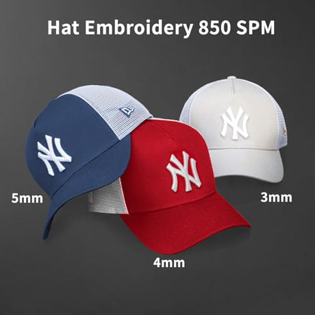 FUJA Commercial Embroidery Machine with 10 Needles, 1200SPM Max Speed, 7" Touch Screen, 9.5" × 14.2" Embroidery Area for Small Business & Beginners, Built for Hat, Flat, Patches, T-shirt and more FUJA