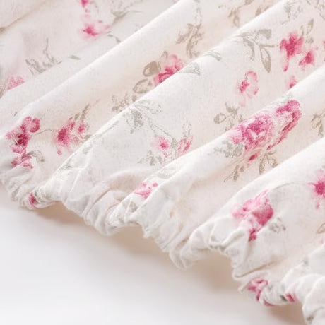 Modern Threads Printed 3-Piece Extra Soft Bedding Sheets & Pillowcase Set, Deep Pocket up to 16 inch Mattress Kashmir Rose Twin Modern Threads