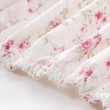 Modern Threads 4-Piece Ultra Soft Microfiber Bed Sheets Set, Wrinkle Free Sheets with Deep Pockets Fitted Sheet, Flat Sheet & Pillowcases, Lightweight Breathable Bedding, Floral Rose, Queen Modern Threads
