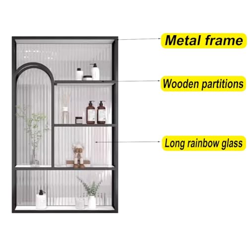 GRRICEPL Room Divider Wall Privacy Panels, Bathroom Entryway Privacy Screen, Translucent Glass Room Divider, Entryway Partition Separator, for Hotel Restaurant(Gold,80x120 cm) GRRICEPL