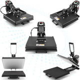 Whubefy Heat Press Machine 15x15 with Fully Slide Out Drawer, 1200W Heat Press Machine for T Shirts Printer, Heat up Fast&Even, Sublimation Shirt Press Machine for Mouse Pad, Pillow, Coaster, Puzzles Whubefy