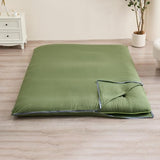Zelladorra Futon Mattress Cover, Zippered Japanese Floor Mattress Cover, Machine Washable (Green, Twin) Zelladorra