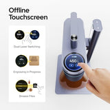 LaserPecker LP4 (Ultimate), 10W Diode + 2W IR Dual Laser Engraver Machine 4000mm/s Ultra Fast Speed Handheld Laser Engraving & Cutting Machine - with Air Purifier + Slide Extension + Rotary Extension LaserPecker