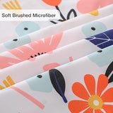 Yibeizi Floral Sheet Set for Girls Twin, Kids Cute Print Bedsheets Microfiber Deep Pocket Flower Patterned Bed Sheet & Pillowcase Sets 3 Pieces Yibeizi