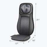 Snailax shiatsu Neck & Back Massager with Heat, Full Back Kneading Shiatsu or Rolling Massage, Massage Chair pad with Height Adjustment, Back Massager for Neck and Shoulder Snailax