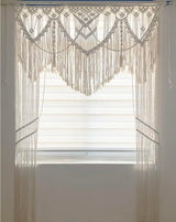 Youngeast Boho Curtains Large Macrame Curtain Macrame Wall Hanging Woven Window Curtains Wedding Backdrop Room Divider Bed Headboard Youngeast