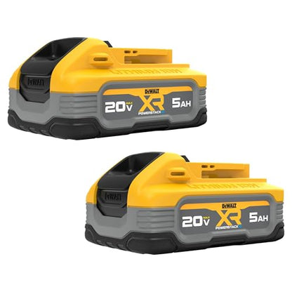 DEWALT 20V MAX XR POWERSTACK 5 Ah Lithium Ion Battery, 2-Pack (DCBP520-2) - WoodArtSupply