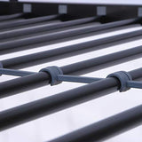 Walker Edison Timothee Urban Industrial Metal Twin over Loft Bunk Bed, Twin Size, Black Walker Edison