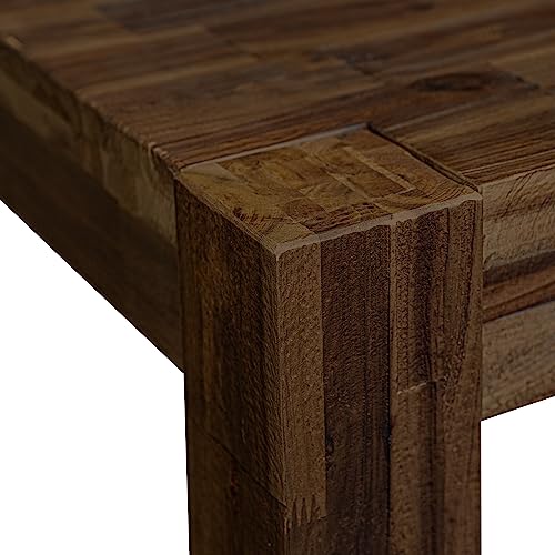 East West Furniture LM7-07-T Lismore Modern Dining Rectangle Rustic Farmhouse Table, 40x72 Inch, Jacobean - WoodArtSupply