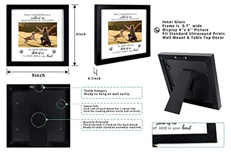 KCRasan Pet Memorial Picture Frame, Sympathy Loss Gift, Dog Cat Remembrance Keepsake Tribute KCRasan