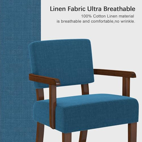 FAGAGA Accent Chair with Solid Wood Frame,Arm Chairs with Soft Seat and Armrests,Upholstered Reading Leisure Chair for Living Room,Bedroom,Office,Waiting Room FAGAGA