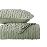 WDCOZY Sage Green Quilt Twin Size Bedding Sets with Pillow Sham, Lightweight Soft Bedspread Coverlet, Twin XL Thin Comforter Bed Cover, All Season Spring Summer, 2 Pieces, 68x90 inches WDCOZY