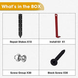 SDSNTE 10 Pack Ga Steel Fence Post Repair Stakes – Easy Installation Kit Included SDSNTE