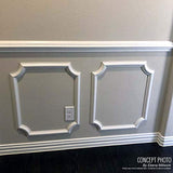 Ekena Millwork PNL16X20AS-02 16"W x 20"H x 1/2"P Ashford Molded Scalloped Wainscot Wall Panel Ekena Millwork