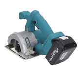 1200W Angle Adjustable Cutting Saw, Cordless Electric Circular Saw for Woodworking, 18V with ABS Material, BL1850B Battery Compatible SASKATE