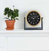 Bulova Clocks Model B8901 Newton, Gold and Black Bulova