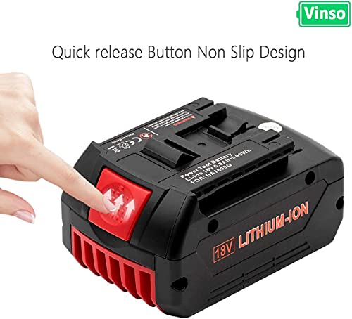 sypousy Bosch 18V Battery, BAT609 Battery,18V Bosch Replacement Battery,5000mAh Lithium Battery for BAT610G BAT618G BAT619 BAT621 BAT620 Cordless Power Tool Battery (1) sypousy