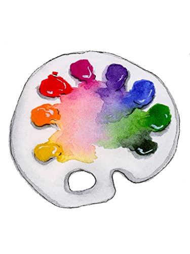 Watercolour Lessons: How to Paint and Unwind in 20 Tutorials (How to paint with watercolours for beginners) WoodArtSupply