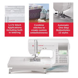 SINGER Quantum Stylist 9960 Computerized Sewing & Quilting Machine with Extension Table, Hard Case & Accessories | 600 Stitches, Lettering, LED Light, 1-Step Buttonhole & High-End Touch Controls SINGER
