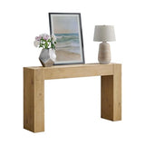 Alaterre Furniture Stockyard Solid Wood Console Table - 56 Inch Modern Farmhouse Entryway Table - Easy Assembly Living Room Furniture for Behind The Couch, Entryway, or Hallway (Light Oak) Alaterre Furniture