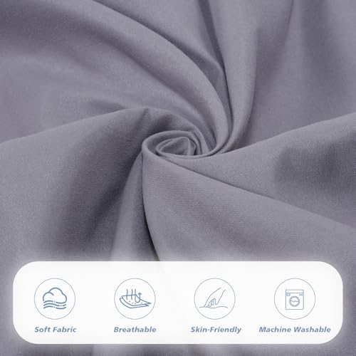 Cot Sheets 25" x 75" Small Single Sheet Fitted for Milliard Trifold Mattress Folding/RVs Bunk/Guest Beds/Army Cots/Travel Size Mattress, Ultra Soft & Breathable Bottom Cover(Gray, Single,4") URZGU