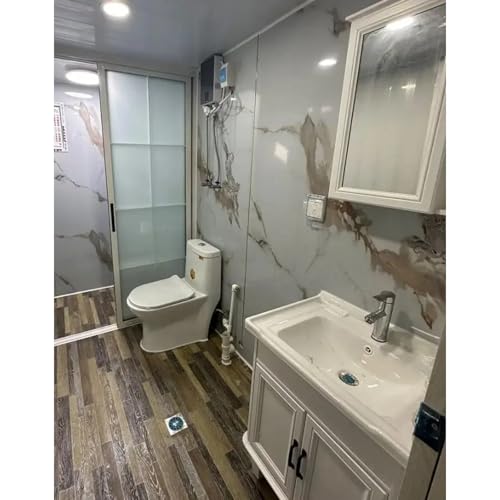 House for 40FT Tiny House,Portable Prefab House with Bedrooms,1 Full Equiped Bathroom and Kitchen, Prefabricated Container House