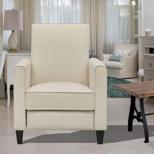 Naomi Home Landon Modern Reclining Accent Chair for Living Room | Recliner Chair with Enhanced Back Support, Wide Seat, Thick Cushioning | Recliner for Small Spaces