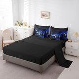 Feelyou Sports Car 7 Piece Bedding Set Blue Race Car Comforter Set with Sheets for Kids Boys Girls Extreme Sports Theme Bed in a Bag Cool Speed Luxury Car Decor Bed Set with 2 Pillowcases Full Feelyou