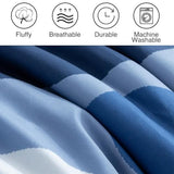 Holawakaka Twin Size Camouflage Bedding Comforter Set with Sheets, Boys Girls Men Camo Bed in A Bag 5 Pieces, Kids Teens Dorm Bed Sets Neutral Farmhouse Lodge Cabin Army Bedspread (Blue, Twin) Holawakaka