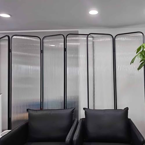 Modern Folding Room Divider Screen, Freestanding Privacy Partition for Decorative Space Separation Generic