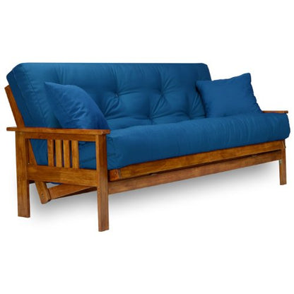 Stanford Futon Frame - Full Size, Solid Wood - WoodArtSupply