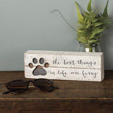 Primitives by Kathy 38231 Hand-Lettered Slat Box Sign, Best Things In Life Primitives by Kathy