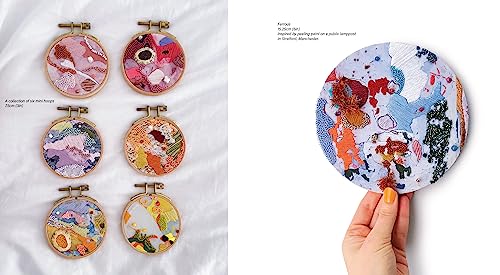 Abstract Embroidery: Slow stitching with texture, colour and creativity WoodArtSupply