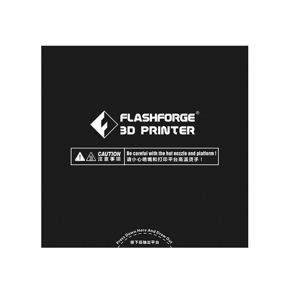 Flashforge 3D Printing Build Surface, 3D Printer Heat Bed Platform Sticker fit Adventurer 3, AD3C, Adventurer 3 Lite,Adventurer 3 Pro (5pcs) - WoodArtSupply